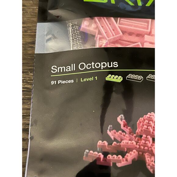 Brixies small Octopus 91 pieces bldg set- NIB - Picture 2 of 3
